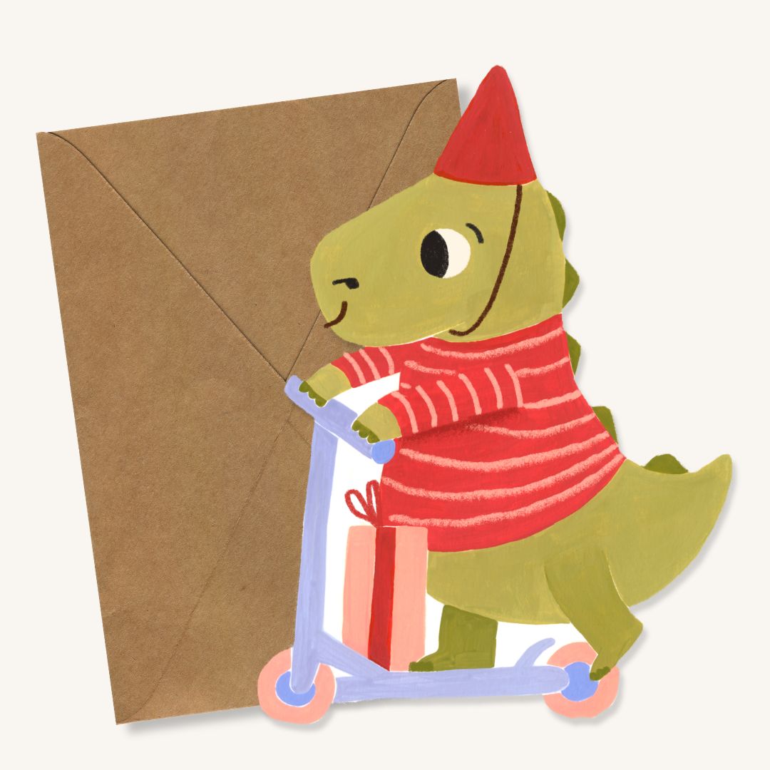 Wenskaart XL Dino 🦖